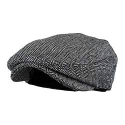 Asalinao Barett Cap Herren Damen Schiebermütze Schirmmütze Newsboy Flat Cap Baskenmütze Stil Kostüm Accessoires Sport Flatcap Schiebermütze Damen Herren Flache Mütze mit Schirm (D) von Asalin