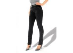 Stretch-Jeans ASCARI Gr. 42, Normalgrößen, schwarz Damen Jeans Stretch von Ascari