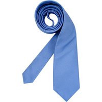 Ascot Herren Krawatte blau Seide unifarben von Ascot