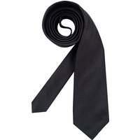 Ascot Herren Krawatte schwarz Seide unifarben von Ascot