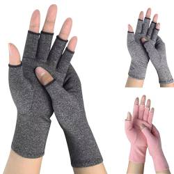 Asfacuputure Arthritis Handschuhe,Rheumatische Arthritis Kompressionshandschuhe,Bequeme und Stützende Fingerlose Arthritis Handschuhe,Fingerlose handschuhe fr Schmerzlinderung(Dunkelgrau,L) von Asfacuputure