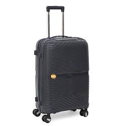 Asge Hartschalen-Koffer & Trolleys Handgepäck Koffer 4 Rollen Reisekoffer TSA Zahlenschloss Teleskopgriff, 24” Großer Rollkoffer (Dunkelblau, L) von Asge