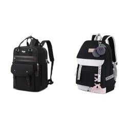 Asge Rucksack Damen Schulrucksack Mädchen Teenager Backpack & Schulrucksack Mädchen Schulranzen Schultasche von Asge