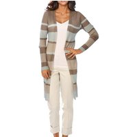 Ashley Brooke by heine Strickjacke Ashley Brooke Damen Designer-Longstrickjacke, sand-mint von Ashley Brooke by heine