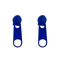 Ohrringe Silber 925 Ohrringe Damen Farbe Reißverschluss Schnalle Ohrstecker Persönlichkeit Ohrclip Reißverschluss Ohrstecker Schillernde Ohrringe Mädchen (Blue, One Size) von Ashleyzj