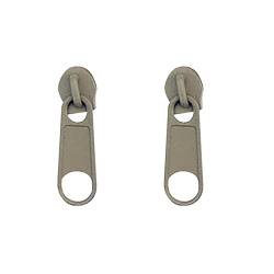 Ohrringe Silber 925 Ohrringe Damen Farbe Reißverschluss Schnalle Ohrstecker Persönlichkeit Ohrclip Reißverschluss Ohrstecker Schillernde Ohrringe Mädchen (Khaki, One Size) von Ashleyzj