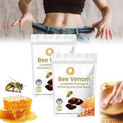 Bee Venom Lymphatic Drainage & Slimming Foot Soak Beads,Bee Venom Foot Soak,Aprolo Detoxingherbs Cleansing Foot Soak Beads,Body Detox Foot Soak Beads,See Results in 7 Days (2 Box) von Ashopfun