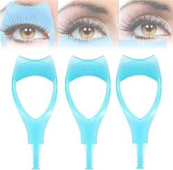 Mascara Shield Applicator Guard,3 in 1 Eyelashes Tools Mascara Shield Applicator Guard,Eyelash Tool Upper Lower Eye Lash Mascara Guard Applicator,Eyelash Guide for Makeup Beginner (Blue*3) von Ashopfun