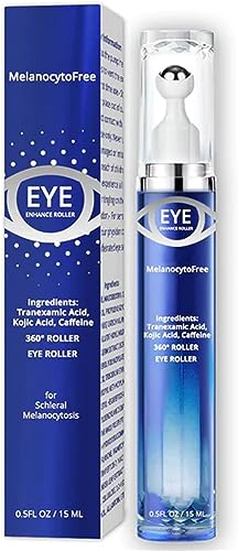 Melanocy to Free Eyes Enhance Roller, Koffein-Augencreme mit 360° Massageball, reduziert Falten und feine Linien, Taschen unter den Augen (1 Stück) von Ashopfun