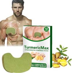 Turmericmax Gynecomastia Compress Patch, Gynecomastia Cellulite Melting Patch,Gynecomastia Tightening Ginger Patch,Chest Belly Fat Remove for Men,Chest Belly Fat Tightening Patch (1 Box) von Ashopfun