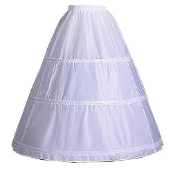 Brautkleid Reifrock Petticoat Unterrock Petticoat Reifrock Mädchen Petticoat Brautkleid Lang Reifrock Unterrock Crinoline Underskirt Petticoat 3 Hoops Underskirt Für Hochzeitskleider Ballkleider von Ashuxxn