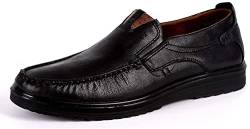 Asifn Loafers Herren Leder Fahrschuhe Mokassin Schuhe Aus Weichem Leder Komfort Business Hausschuhe Atmungsaktiv Weich Handmade（Schwarz,38 EU von Asifn