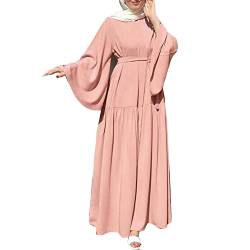 Asija Abaya Damen Hijab Kleid Ramadan Islamische muslimische Gebetskleidung Frauen Einfarbig Muslim Kleidung Kleider Afrikanische Kaftan Lang Türkische Arabische Kleidung Damen Robe Dubai Outfits von Asija