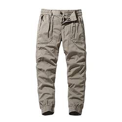 Asija Arbeitshosen Männer,Herren Hose Glencheck Cargo Jog Pants mit feinem Karo-Muster für Männer Cargohose Chino Cargohose Chino Cargohose Chino Hose Cargo Hosen Arbeitshosen Jogginghose von Asija