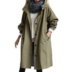 Asija Damen Regenjacke Frauen Einfarbig Regenmante Windjacke Mit Kapuze Herbst Frühling Jacke Winddichter Mantel Casual Gestreiftes Innenfutter Wasserdicht Jacke Outdoorjacke Regenjacke Leicht Damen von Asija