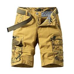 Asija Herren Cargo Shorts Bermuda Kurze Hosen Herren inkl. Gürtel von Asija