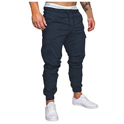 Asija Herren Cargohose Chino Hose mit 6 Taschen Cargo Hose Stretch Jogginghose für Männer mit Bundgummi Elastische Hosen S-XXL Exklusive Vintage Hipster Sommerliche Stretch Leichte von Asija