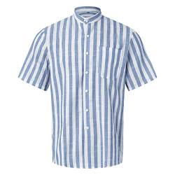Asija Männer Leinenhemd Hawaii Hemd Baumwolle Hawaii Kurzarmhemd Freizeit Sommer Button Down Hemden for Herren von Asija