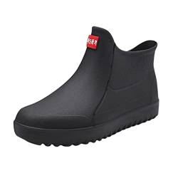 Asija Regenstiefel Damen Kurz Gummistiefel Damen Gefüttert 37 Halbhoch Gelb Gummistiefel Rain Boots Leicht Outdoor Atmungsaktiv Gummi Boot Gummistiefeletten Regenstiefel Winddicht Wasserdicht von Asija