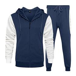 Asija Trainingsanzug Herren Freizeitanzug Sportanzug Set Jogginghose Langarm Sweatshirt Jogginganzug für Männer Oberteile Sportbekleidung Trainingsjacke Tracksuit Hose für Gym Fitness Sportjacke von Asija