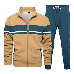 Asija Trainingsanzug Herren Jogginganzug für Männer Freizeitanzug Sportanzug Set Jogginghose Sweatshirt Langarm Hose für Gym Fitness Sportbekleidung Trainingsjacke Oberteile Tracksuit Sportjacke von Asija