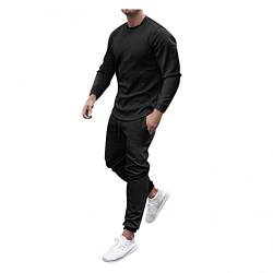 Asija Trainingsanzug Herren Jogginganzug für Männer Langarm Sportanzug Freizeitanzug Set Jogginghose Sweatshirt Hoodie Hose für Gym Fitness Sportbekleidung Trainingsjacke Sportjacke Tracksuit von Asija