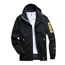 Herren Regenanzug Wanderjacke Regen Anzug Männer - Regenjacke Herren Wasserdicht Atmungsaktiv Dünn Leichte Fahrrad Regenjacke Windbreaker Regenmantel Jacke Fahrradjacke Regenponcho von Asija