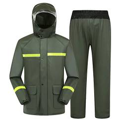 Regenanzug Herren Angeln Regenjacke Herren Set Regenanzug Herren Regenjacke Herren Wasserdicht Atmungsaktiv Motorrad Regenbekleidung winddichter Outdoor Wasserdichte Anzüge von Asija