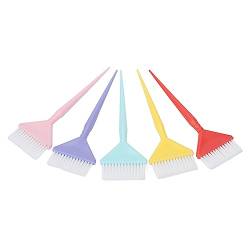 Haarfärbepinsel, 5-teiliges Haarfärbepinsel-Set, Ergonomischer Griff, Haarfärbepinsel-Set für Studenten, Frauen, Salongebrauch, Heim-DIY-Färben, Einfaches Färben von Asixxsix