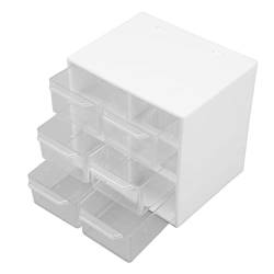 Nail Art Aufbewahrungsbox, Langlebige Transparente Nageldekorationsbox aus Kunststoff mit 6 Schubladen und großem Fassungsvermögen für die Aufbewahrung von Nagellack von Asixxsix