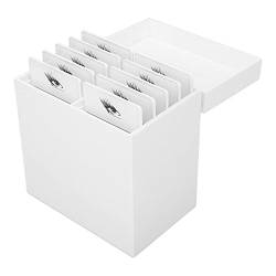 Wimpern Aufbewahrungsbox, 10 Schichten Acryl Wimpern Organizer Container mit Uv Reinigung Funktion staubdicht Falsche Wimpern Kleber Palette Halter Fall für Wimpernverlängerung von Asixxsix