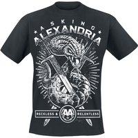 Asking Alexandria T-Shirt - Snake - S bis XXL - für Männer - Größe XL - schwarz  - Lizenziertes Merchandise! von Asking Alexandria