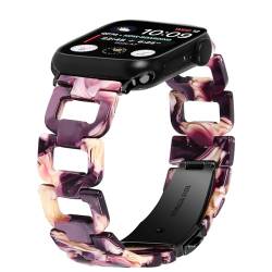Kompatibel mit Apple Watch-Armbändern 49 mm, 45 mm, 44 mm, 42 mm, 41 mm, 40 mm, 38 mm, verstellbares, atmungsaktives Harz-Ersatzarmband für iWatch Ultra Serie 9, 8, 7, 6, 5, 4, 3, 2, 1, SE, von AsohsEN