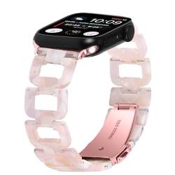 Kompatibel mit Apple Watch-Armbändern 49 mm, 45 mm, 44 mm, 42 mm, 41 mm, 40 mm, 38 mm, verstellbares, atmungsaktives Harz-Ersatzarmband für iWatch Ultra Serie 9, 8, 7, 6, 5, 4, 3, 2, 1 SE, von AsohsEN