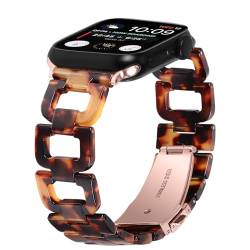Kompatibel mit Apple Watch-Armbändern 49 mm, 45 mm, 44 mm, 42 mm, 41 mm, 40 mm, 38 mm, verstellbares, atmungsaktives Harz-Ersatzarmband für iWatch Ultra Serie 9, 8, 7, 6, 5, 4, 3, 2, 1 SE, von AsohsEN