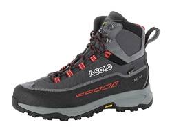 Asolo Herren Arctic GV Bergschuh, Grey/Gunmetal/RED, 42.5 EU von Asolo