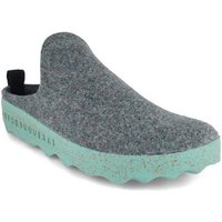 Asportuguesas Come Damen Filz Clog, grey blue, filz, bequem, weich, kork Hausschuh Hypoallergen von Asportuguesas