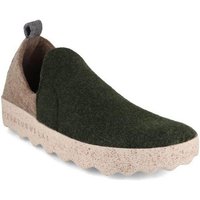 Asportuguesas Damen Slipper City, green taupe, nachhaltig, filz, bequem, kork Hausschuh Recyeltes Gummi von Asportuguesas