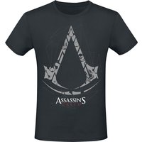 Assassin's Creed - Gaming T-Shirt - Crest - S bis XXL - für Männer - Größe M - schwarz  - EMP exklusives Merchandise! von Assassin's Creed