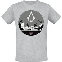 Assassin's Creed - Gaming T-Shirt - Dynasty - Circle - S bis L - für Männer - Größe S - grau meliert  - EMP exklusives Merchandise! von Assassin's Creed