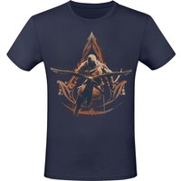 Assassin's Creed - Gaming T-Shirt - Mirage - Basim & Adler - S bis XXL - für Männer - Größe M - dunkelblau  - EMP exklusives Merchandise! von Assassin's Creed