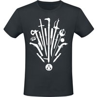 Assassin's Creed - Gaming T-Shirt - Names - S bis XXL - für Männer - Größe L - schwarz  - EMP exklusives Merchandise! von Assassin's Creed