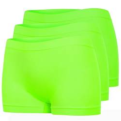 Assoluta 3er Pack Damen Unterwäsche Hipster Panties neon grün XL von Assoluta