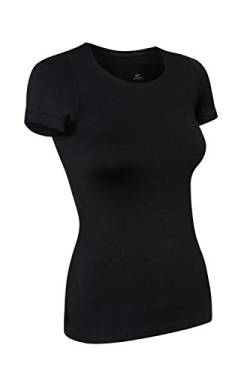 Assoluta Damen T-Shirt Kurzarm, Größe XL, Black von Assoluta