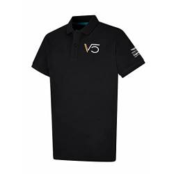 Aston Martin F1 Sebastian Vettel Poloshirt, schwarz, Klein von Aston Martin Formula One Team