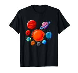 Sonnensystem Planeten Wissenschaft Weltraumfans Jungen Mädchen STEM Kinder T-Shirt von Astronauts Solar System Space Geeks