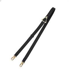 Asudaro Damen Schultergurt 99-122cm Verstellbare Tragegurt Taschen Strap PU-Leder Taschengurt Trageriemen Umhängegurt Schulterriemen mit 2 Karabinerhaken DIY Handtaschen Zubehör schwarz von Asudaro