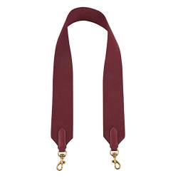 Asudaro Schultergurt 110cm Taschengurt Segeltuch Schulterriemen Taschenriemen Tragegurt Riemen Ersatzgürtel Umhängegurt mit Karabiner für Handtaschen Tragertaschen Weinrot von Asudaro