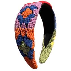 Bandana-Stirnband, Turbane, für Damen, vielseitiger Turban, ethnischer Kopfwickel, Vintage-Stirnband, gehäkeltes Haarband von Asukohu