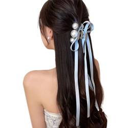 Haarspange mit Schleife, Ballett-Haarspange, Bandanhänger, Haarspange, Schmetterlings-Haarnadel, stilvolle Kopfbedeckung, Frauen-Haardekoration, Party und Hochzeit Haarspange von Asukohu